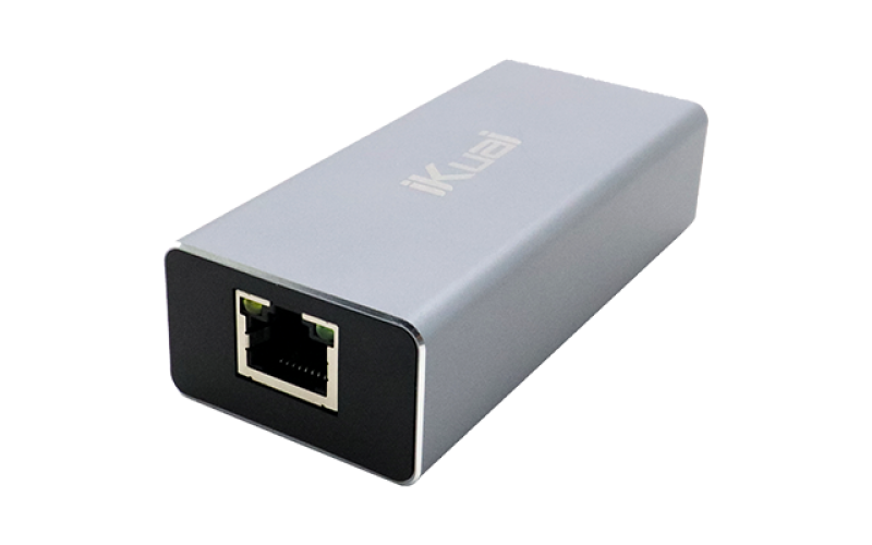 RJ45轉Type-C網絡轉換器 IK-KM1C-POE